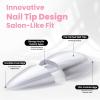 imageBeetles Tipex Instant Apex Nail Tips Kit  Almond Medium 224PCS 16 Sizes  PreEtched Thick Full Cover Acrylic Tips with Tipex Nail Glue Dehydrator Primer Base ampamp Top Coat Mini UV Lamp15Almond Short Tipex Nail Kit with Prime