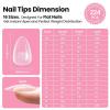 imageBeetles Tipex Instant Apex Nail Tips Kit  Almond Medium 224PCS 16 Sizes  PreEtched Thick Full Cover Acrylic Tips with Tipex Nail Glue Dehydrator Primer Base ampamp Top Coat Mini UV Lamp15Almond Short Tipex Nail Kit with Prime