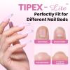 imageBeetles Tipex Instant Apex Nail Tips Kit  Almond Medium 224PCS 16 Sizes  PreEtched Thick Full Cover Acrylic Tips with Tipex Nail Glue Dehydrator Primer Base ampamp Top Coat Mini UV Lamp0GTipex LiteCoffin Long 96pcs