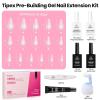 imageBeetles Tipex Instant Apex Nail Tips Kit  Almond Medium 224PCS 16 Sizes  PreEtched Thick Full Cover Acrylic Tips with Tipex Nail Glue Dehydrator Primer Base ampamp Top Coat Mini UV Lamp14Stiletto Medium Tipex Nail Kit with Prime