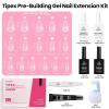 imageBeetles Tipex Instant Apex Nail Tips Kit  Almond Medium 224PCS 16 Sizes  PreEtched Thick Full Cover Acrylic Tips with Tipex Nail Glue Dehydrator Primer Base ampamp Top Coat Mini UV Lamp10Almond Medium Tipex Nail Kit with Prime