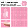 imageBeetles Tipex Instant Apex Nail Tips Kit  Almond Medium 224PCS 16 Sizes  PreEtched Thick Full Cover Acrylic Tips with Tipex Nail Glue Dehydrator Primer Base ampamp Top Coat Mini UV Lamp10Almond Medium Tipex Nail Kit with Prime