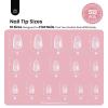 imageBeetles Tipex Instant Apex Nail Tips Kit  Almond Medium 224PCS 16 Sizes  PreEtched Thick Full Cover Acrylic Tips with Tipex Nail Glue Dehydrator Primer Base ampamp Top Coat Mini UV Lamp18Oval Short 512pcs Tipex Nail Tips