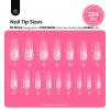 imageBeetles Tipex Instant Apex Nail Tips Kit  Almond Medium 224PCS 16 Sizes  PreEtched Thick Full Cover Acrylic Tips with Tipex Nail Glue Dehydrator Primer Base ampamp Top Coat Mini UV Lamp16Coffin Long 224pcs Tipex Nail Kit
