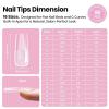 imageBeetles Tipex Instant Apex Nail Tips Kit  Almond Medium 224PCS 16 Sizes  PreEtched Thick Full Cover Acrylic Tips with Tipex Nail Glue Dehydrator Primer Base ampamp Top Coat Mini UV Lamp0DTipex LiteSquare Long 96pcs