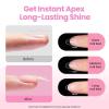 imageBeetles Tipex Lite Apex Nail Tips Kit Almond Short 192pcs 16 Sizes with UV Nail Glue Base ampamp Top Coat Mini Nail Lamp Nail Clipper ampamp Cuticle NipperPreBuilding PreEtched Acrylic Tips KitTipex LiteAlmond Medium 192pcs Kit