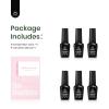 imageBeetles Vivid Noel Jelly Gel Nail Polish Set  6 Colors Christmas Gel Polish Kit Pink Red Black Blue Green Purple Sheer Translucent Effect Soak Off UV DIY Home Salon Manicure Winter Gift for WomenATranquil Grace
