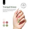 imageBeetles Vivid Noel Jelly Gel Nail Polish Set  6 Colors Christmas Gel Polish Kit Pink Red Black Blue Green Purple Sheer Translucent Effect Soak Off UV DIY Home Salon Manicure Winter Gift for WomenATranquil Grace