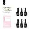 imageBeetles Vivid Noel Jelly Gel Nail Polish Set  6 Colors Christmas Gel Polish Kit Pink Red Black Blue Green Purple Sheer Translucent Effect Soak Off UV DIY Home Salon Manicure Winter Gift for Women00Colors Ocean Mist