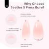 imageBeetles X PRESS BARE Press On NailsBlushing Bows  Medium Almond Press On Nails  30Pcs 15 Sizes Natural Salon Quality Nail Tips With Quickdrying Nail Glue ampamp Glue Cuticle Oils For Women0Blushing Bows