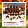 imagebeetles Winter Gel Polish Set  Waltz of Leaves Collection 36 Trendy Winter ampamp Christmas Brown Orange Colors Gel Polish Set With Base and Glossy Matte Glitter Top Coat Soak Off UV Led Holiday NailsWaltz of Leaves