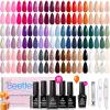 imagebeetles Winter Gel Polish Set  Waltz of Leaves Collection 36 Trendy Winter ampamp Christmas Brown Orange Colors Gel Polish Set With Base and Glossy Matte Glitter Top Coat Soak Off UV Led Holiday Nails0Transcendent Allure