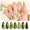 0-0-1-Green Cat Eye Gel Nail Polish