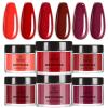 imageBeetles Christmas Dip Powder Nail Kit 6 Colors Red Glitter Dipping Powder No Need Nail Lamp Cured Manicure DIY Salon Gift for Girls WomenRuby Preface