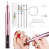 imageBeetles Electric Nail Drill Cordless 35 Adjustable Speeds Portable Nail Drill Rose Gold Long Battery Life Polishing Set Professional Nails Machine Kit Manicure Pedicure Tools for Home Salon Use2CRose gold