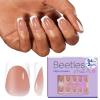 imageBeetles Short Squoval French Tip Press On Nails 16 Sizes 64 Pcs Pink Squoval Shape Short Square Press On Nails Fake Nails Extensions Gel Nail Tips Nail Art DIY Manicure Gifts for Women4Short Squavol French Nails