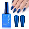 imageBeetles Sliver Mirror Nail Polish  Chrome Glint 15ml Quick Dry Metallic Nail Polish Chrome Mirror Effect High Glossy Nail Art Manicure Home DIYShine Blue