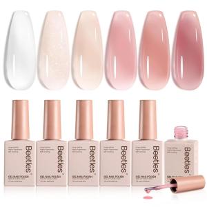 imageBeetles Blooming Gel and Nail Art Brushes Set  Ombre Nail Brush Gradient Stipple Clean Up Fingernail Art Pens and Silicone Dotting Tool for Gel Polish Marble Blush Chrome DIY Manicure Designs000Whipsers of Love