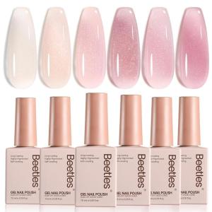 imageBeetles Blooming Gel and Nail Art Brushes Set  Ombre Nail Brush Gradient Stipple Clean Up Fingernail Art Pens and Silicone Dotting Tool for Gel Polish Marble Blush Chrome DIY Manicure Designs00Faded Rose