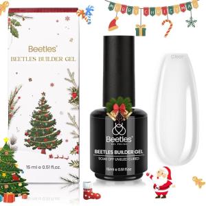 imageBeetles Builder Gel for Nails 7 in 1 Builder Fall Nails Gel Color Nude Brown for Nails Extension ampamp Building Apex Strengthen Thin Nails DIY Salon at Home Nail Art UV ampamp LED Lamp Needed Gift for WomenClear Builder Nail Gel