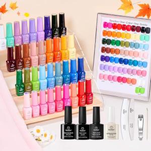 imageBeetles Christmas Gel Nail Polish Set  Christmas Spectrum Red Green Glitter Gel Polish 36 Colors Soak Off UV LED Winter Long Lasting Nail Gel Kit for Manicure Gifts for WomenColor Sonata