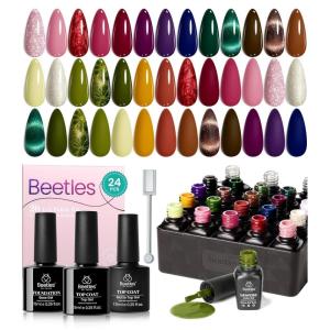 imageBeetles Christmas Gel Nail Polish Set  Christmas Spectrum Red Green Glitter Gel Polish 36 Colors Soak Off UV LED Winter Long Lasting Nail Gel Kit for Manicure Gifts for Women00 20 Colors Urban Elegance