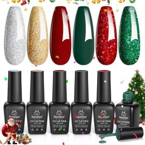 imageBeetles Christmas Nail Art Brushes 8pcs  Crystal Christmas Nail Art Tools 5pcs Doubleended Nails Dotting Tool 3pcs Striping Liner Brushes for Nails with Charms and Stickers Manicure Design Tools00Under the Mistletoe
