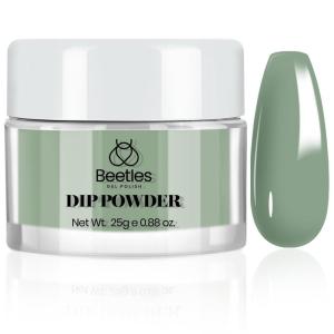 imageBeetles Dip Powder Clear Color Transparent Nail Dipping Powder Crystal Clear French Nail Art Basic Starter No Nail Lamp Needed Manicure Salon DIY at Home for WomenGreen