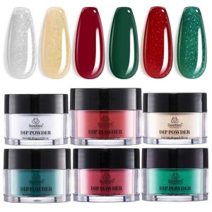 imageBeetles Dip Powder Liquid Set  2 In 1 Dip Base ampamp Top Coat and Activator Dip Nail Liquid Set for Dipping Powders French Nail Design Dip Nail Kit Manicure Gift for Women 051 flozBotGlossy Xmas Party