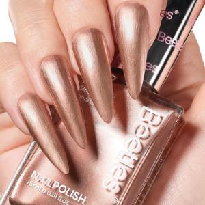 imageBeetles Non Acetone Nail Polish Remover  067Fl Oz20ML Controllable Nourishing Formula Acetone Free Nail Polish Remover  NonDrying  Professional Quick and Gentle Removal for Natural Damaged NailAmber Coral