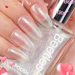 imageBeetles Non Acetone Nail Polish Remover  067Fl Oz20ML Controllable Nourishing Formula Acetone Free Nail Polish Remover  NonDrying  Professional Quick and Gentle Removal for Natural Damaged NailBrilliant Milky Way