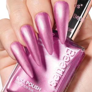 imageBeetles Non Acetone Nail Polish Remover  067Fl Oz20ML Controllable Nourishing Formula Acetone Free Nail Polish Remover  NonDrying  Professional Quick and Gentle Removal for Natural Damaged NailSakura Twilight