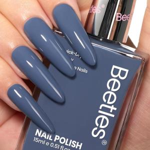 imageBeetles Non Acetone Nail Polish Remover  406Fl Oz120ML Nourishing Formula Acetone Free Nail Polish Remover  NonDrying  Professional Controllable Quick ampamp Gentle Removal for Natural Damaged NailSteady Pace
