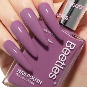 imageBeetles Pink Nail Polish Quick Dry  Hot Pink  Bonbon Candy  Inspired 05 Fl Oz 15ml Full SizeLong Lasting Formula for SalonQuality Nail Art Design ampamp Gift for WomenPurple Nail Polish