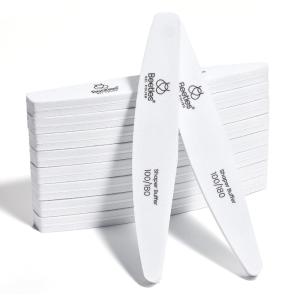 imageBeetles Pro 10Pcs Nail Buffer  Professional 100 Grit Sanding Blocks Nail Files and Buffers 4Sided Pink Nails Files for Acrylic Gel ampamp Natural Nails  Salon Quality Manicure Tool10 Pcs Sponge File and Buffers