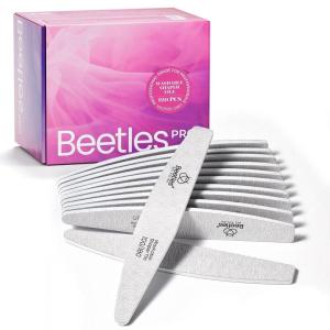imageBeetles Pro 3Pcs Nail File Nail Buffer  Professional 100180240 Grit Nails Files and Buffers Double Sided Washable Shaper Files for Acrylic Gel ampamp Natural Nails  Salon Quality Manicure Tool120 Pcs Nail Files