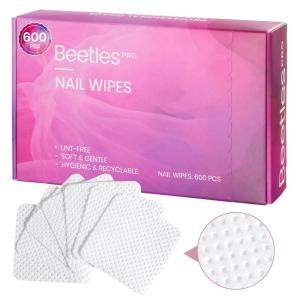 imageBeetles Pro 3Pcs Nail File Nail Buffer  Professional 100180240 Grit Nails Files and Buffers Double Sided Washable Shaper Files for Acrylic Gel ampamp Natural Nails  Salon Quality Manicure Tool600 Pcs Lint Free Nail Wipes