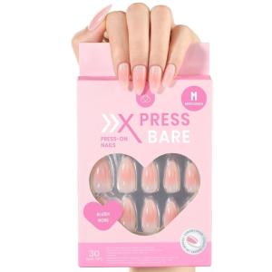 imageBeetles X PRESS BARE Press On NailsBlushing Bows  Medium Almond Press On Nails  30Pcs 15 Sizes Natural Salon Quality Nail Tips With Quickdrying Nail Glue ampamp Glue Cuticle Oils For WomenBlush Rose