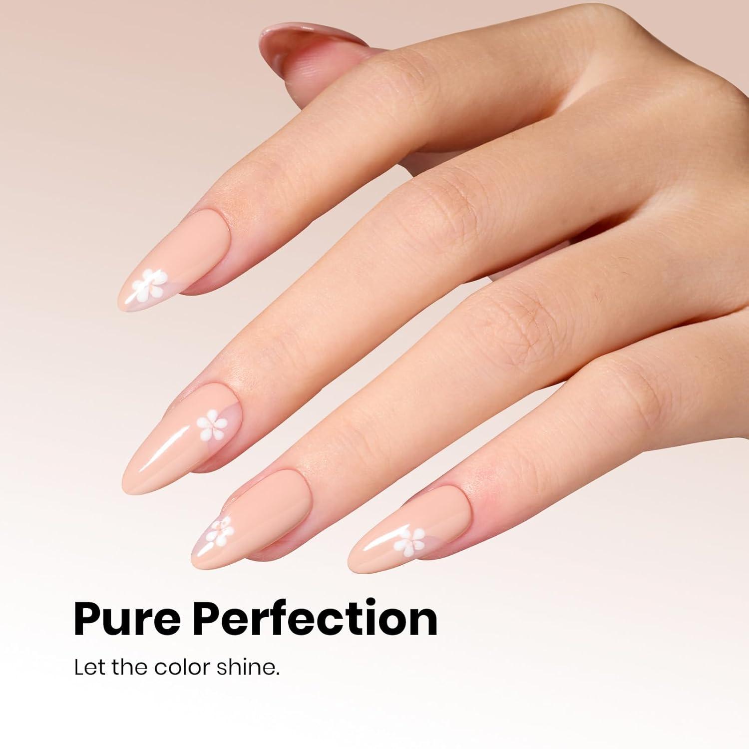 imageBeetles Black Winter Gel Nail Polish 10ml Classic Black Color Gel Polish Soak off UV Led Lamp Needed Manicure Salon DIY Home Gift for Women InkwellOat Latte