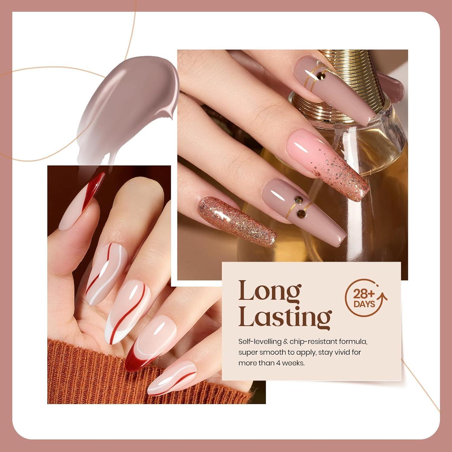 imageBeetles Blooming Gel Nail Polish HEMA Free Blossom Gel Polish 1 Pcs 20ml with Nail Brush for Spreading Effect Marble Natural Stone Watercolor Floral Soak off U v DIY Nails Gifts for Women00Smooth Hazelnut