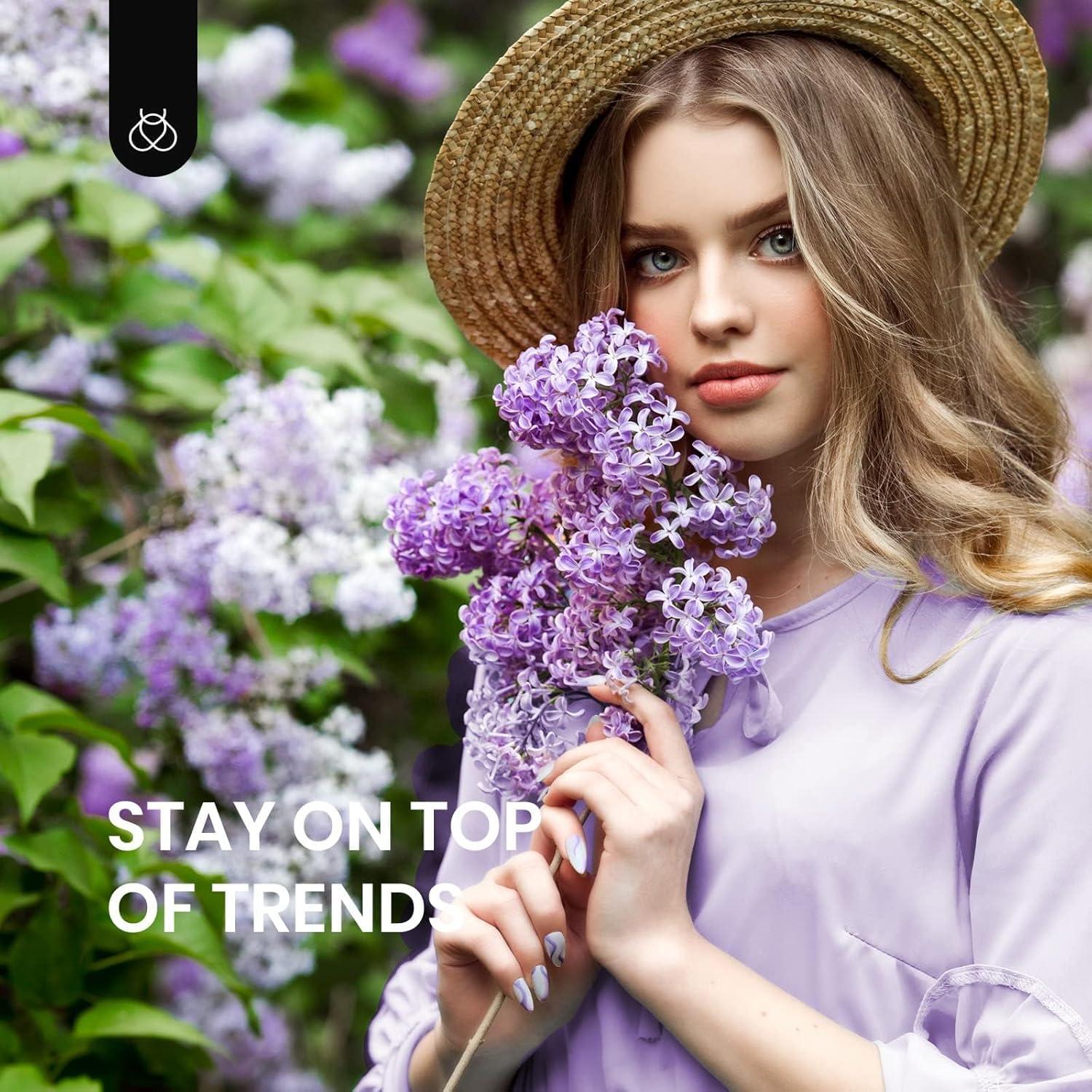 imageBeetles Blooming Gel Nail Polish HEMA Free Blossom Gel Polish 1 Pcs 20ml with Nail Brush for Spreading Effect Marble Natural Stone Watercolor Floral Soak off U v DIY Nails Gifts for WomenRomantic Garden