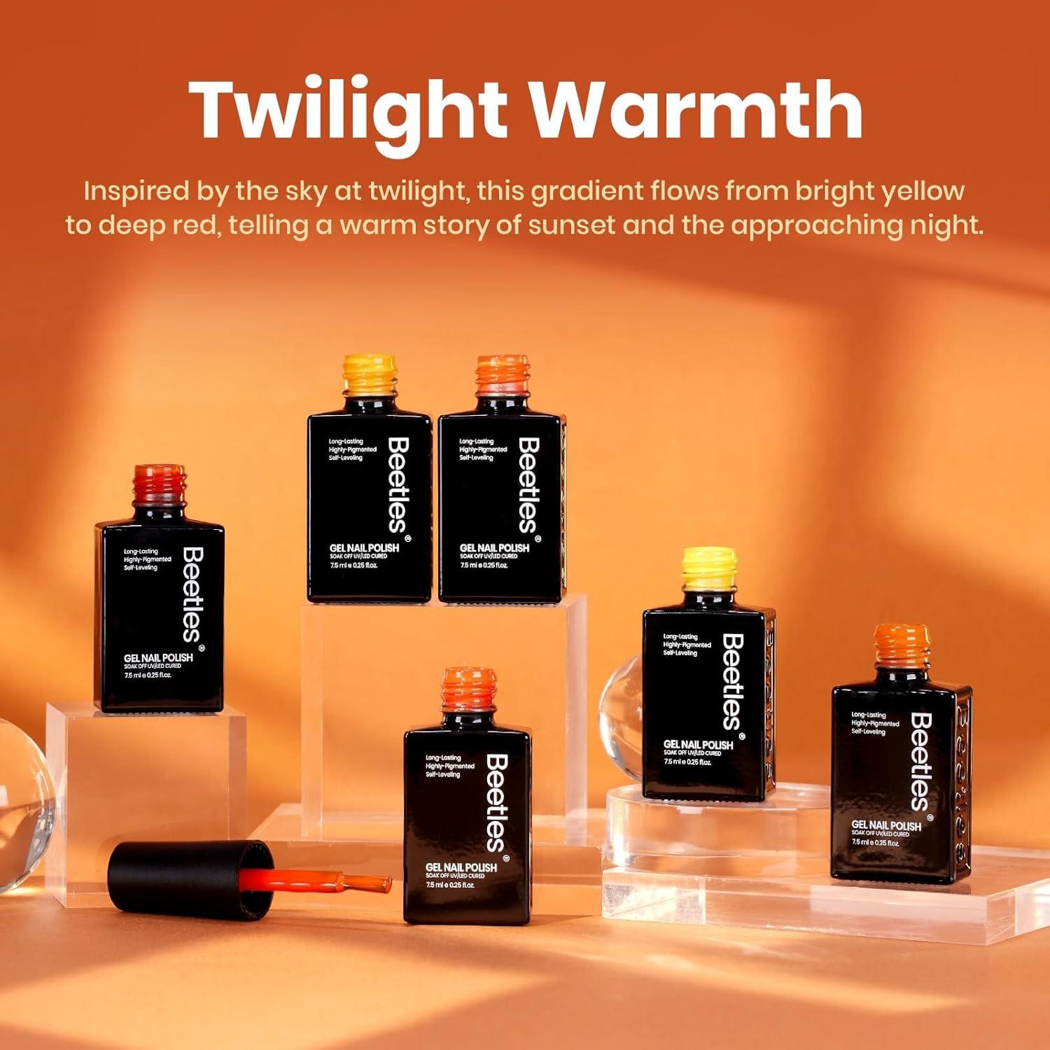 imageBeetles Blooming Gel Nail Polish HEMA Free Blossom Gel Polish 1 Pcs 20ml with Nail Brush for Spreading Effect Marble Natural Stone Watercolor Floral Soak off U v DIY Nails Gifts for WomenTwilight Warmth