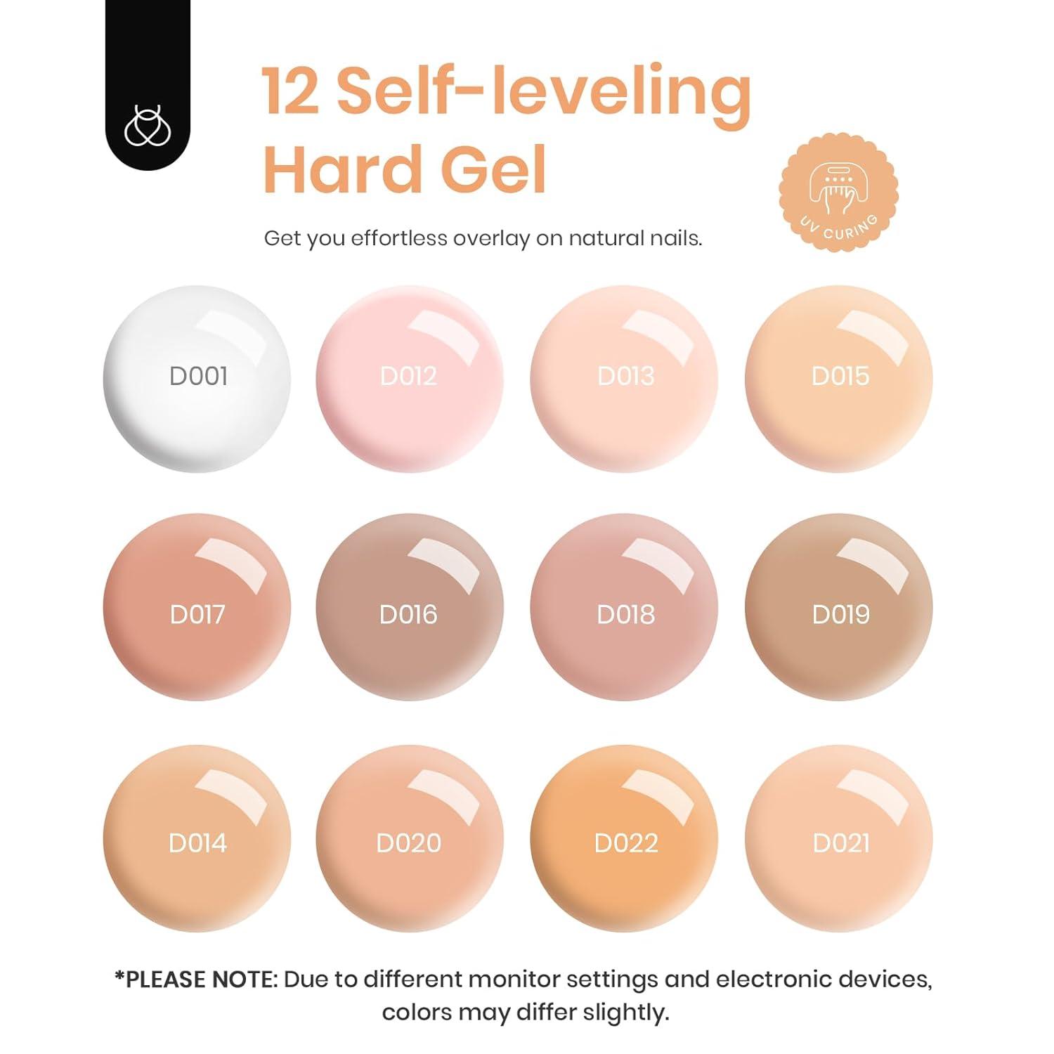 imageBeetles Builder Gel Set12 Colors 7 in 1 Nail Thickening Strengthening Building Apex for Beginner DIY Salon at HomePink Nude Gel Builder Nail Art Design Beauty Gifts for WomenUV ampamp LED Lamp NeededClear Nude Pink Brown Collection