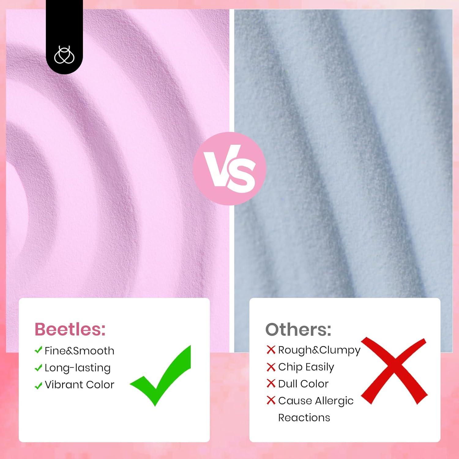 imageBeetles Dip Powder Nail Starter Kit 7 Colors Nude Pink Brown Snow White Translucent Dipping Powder Liquid DIY Set with Complete Accessories