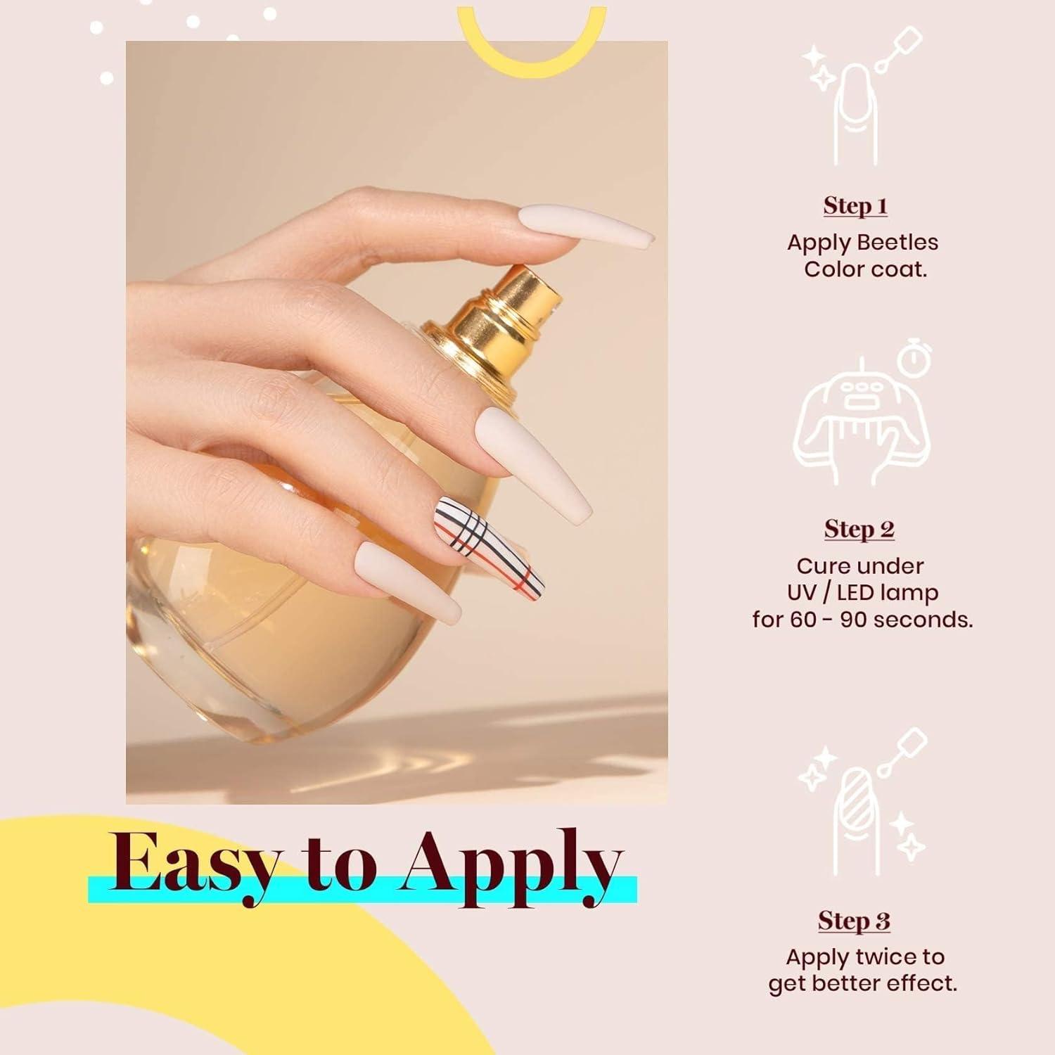 imageBeetles Galaxy Wish Silver Cat Eye Gel Nail Polish  15ML Christmas Silver Glitter Cat Eye Gel Polish with Magnet Soak Off UV Velvet Nail Polish Salon DIY Manicure Winter Gift for Women55Stone Beige