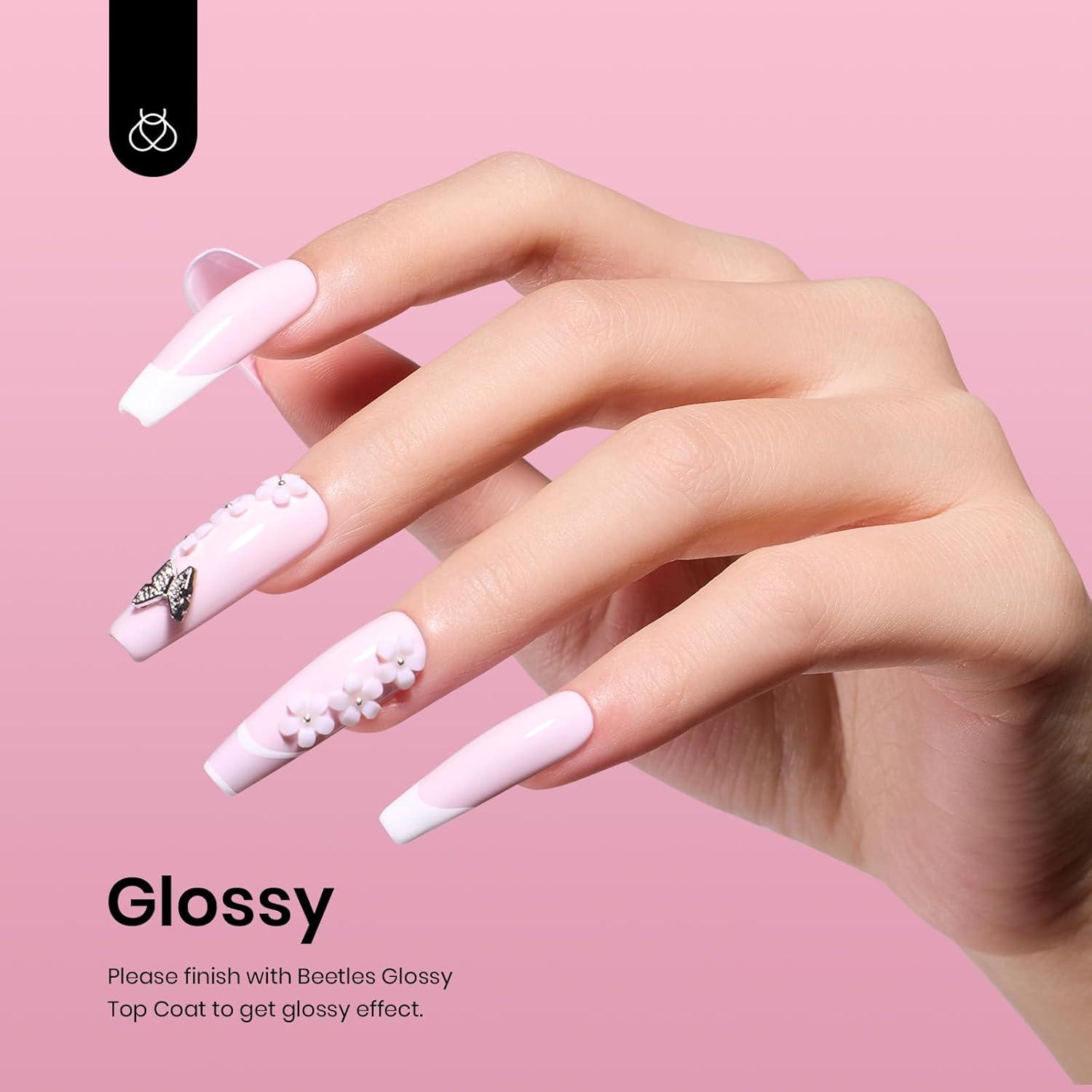 imageBeetles Galaxy Wish Silver Cat Eye Gel Nail Polish  15ML Christmas Silver Glitter Cat Eye Gel Polish with Magnet Soak Off UV Velvet Nail Polish Salon DIY Manicure Winter Gift for Women0BBarely Pink