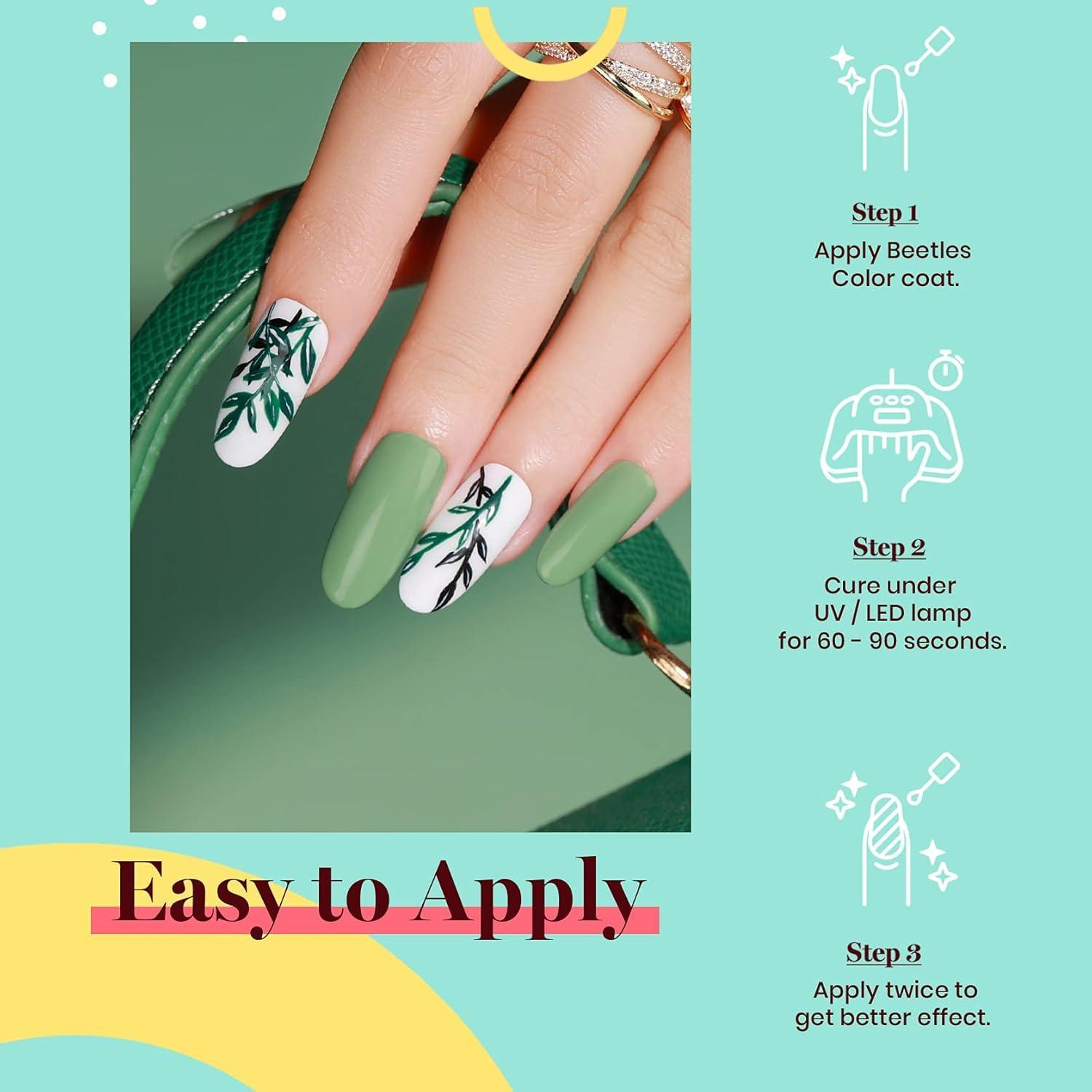 imageBeetles Galaxy Wish Silver Cat Eye Gel Nail Polish  15ML Christmas Silver Glitter Cat Eye Gel Polish with Magnet Soak Off UV Velvet Nail Polish Salon DIY Manicure Winter Gift for Women2Eucalyptus