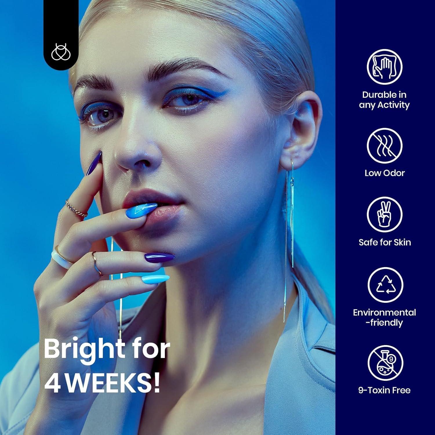 imageBeetles Galaxy Wish Silver Cat Eye Gel Nail Polish  15ML Christmas Silver Glitter Cat Eye Gel Polish with Magnet Soak Off UV Velvet Nail Polish Salon DIY Manicure Winter Gift for Women56Midnight Ocean