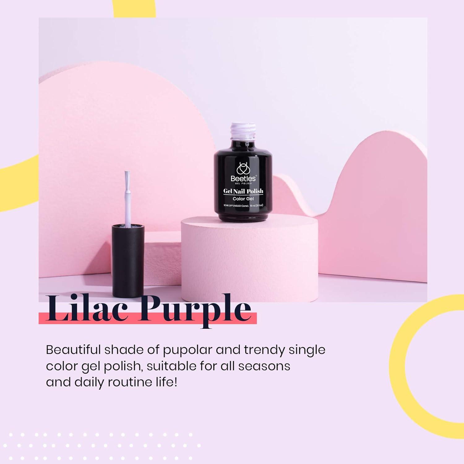 imageBeetles Galaxy Wish Silver Cat Eye Gel Nail Polish  15ML Christmas Silver Glitter Cat Eye Gel Polish with Magnet Soak Off UV Velvet Nail Polish Salon DIY Manicure Winter Gift for Women101Lilac Purple