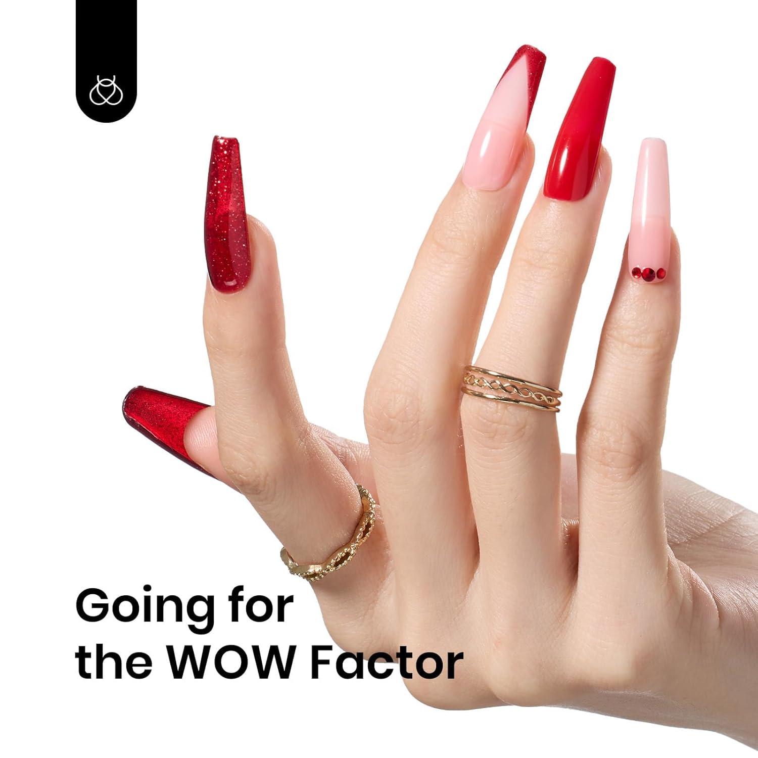 imageBeetles Galaxy Wish Silver Cat Eye Gel Nail Polish  15ML Christmas Silver Glitter Cat Eye Gel Polish with Magnet Soak Off UV Velvet Nail Polish Salon DIY Manicure Winter Gift for Women12Berry Wine